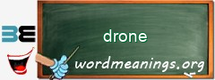 WordMeaning blackboard for drone